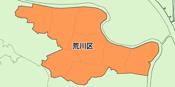荒川区全域地図