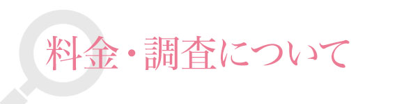 料金・調査について